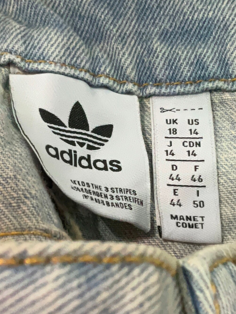 Adidas Originals Adilenium Season 3 Two-In-One Denim Skirt | Size 14 - Picture 4 of 13